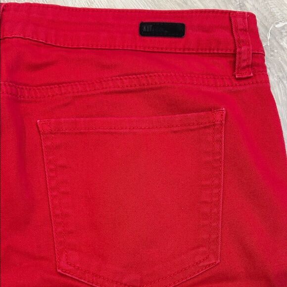 Kut from the Kloth Vibrant Red Jean Shorts - Picture 4 of 6